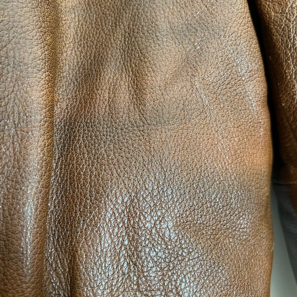 Brown Alternative Leather Jacket Sz Small - manufactured for Levi’s - Picture 9 of 9